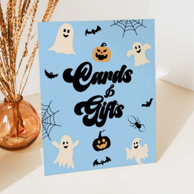 Blue Halloween Spookards & Geschenke Sockelschild (Von Creator hochgeladen)