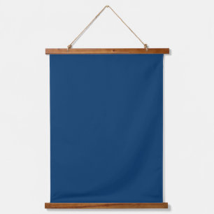 Blue Hanging Wall Tapestry in der Nacht Wandteppich Mit Holzrahmen