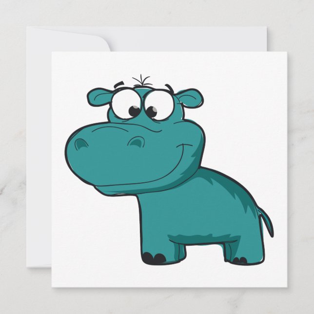 Blue Happy Hippo (Vorderseite)
