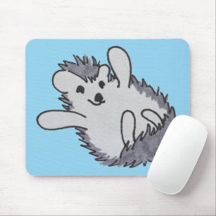 Blue Happy Niedlich Igel Mousepad