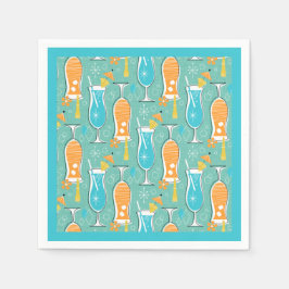 Blue Hawaii and Tropical Itch - Bg Turquoise Serviette