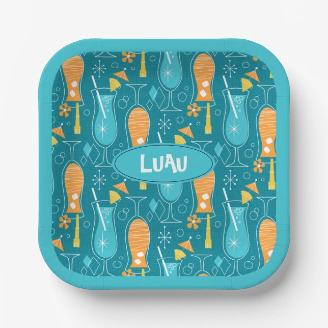 Blue Hawaii and Tropical Itch Pappteller (Vorderseite)