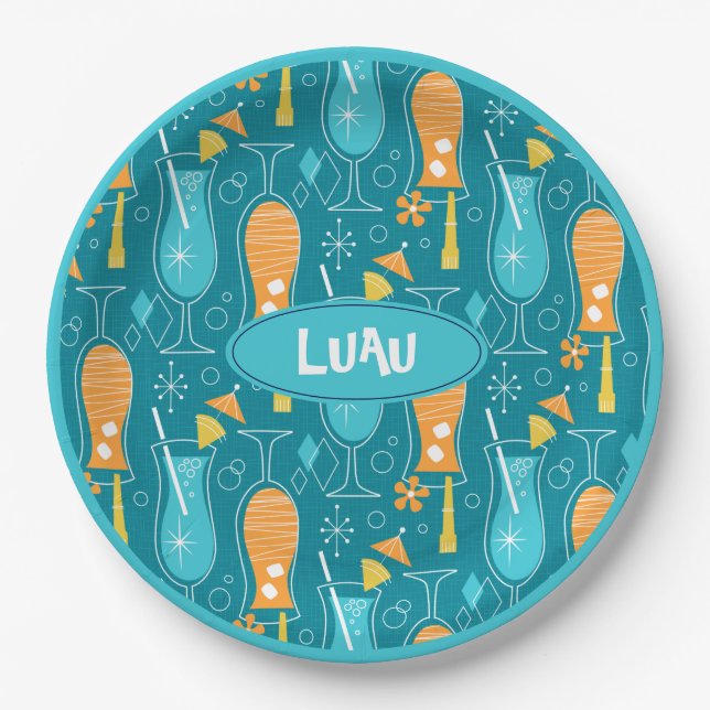 Blue Hawaii and Tropical Itch Pappteller (Vorderseite)