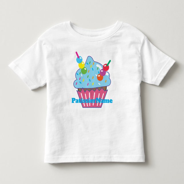 Blue Hawaii CUPCAKE Kleinkind T-shirt (Vorderseite)