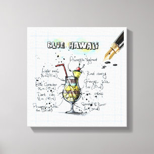 Blue Hawaii Leinwanddruck