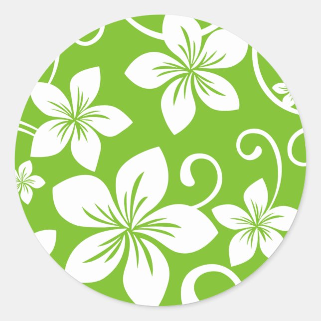 BLUE HAWAII (LIMON) KLASSIC ROUND STICKER (Vorderseite)