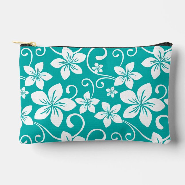 BLUE HAWAII PATTER IN AQUAMARIN ZUBEHÖRTASCHE (Vorderseite)