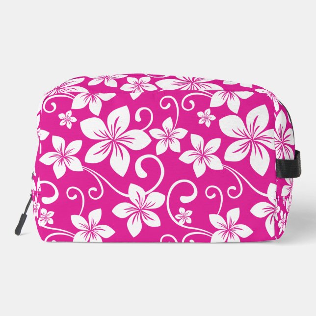 BLUE HAWAII PATTER IN HOT PINK WASCHBEUTEL (Rückseite)