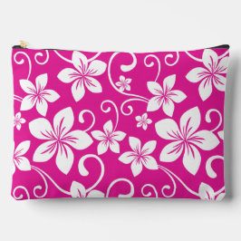 BLUE HAWAII PATTER IN HOT PINK ZUBEHÖRTASCHE