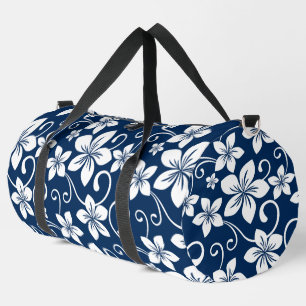BLUE HAWAII PATTER IN NAVY BLUE DUFFLE BAG