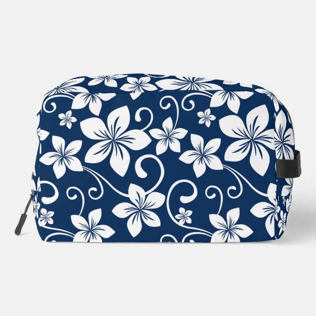 BLUE HAWAII PATTER IN NAVY BLUE WASCHBEUTEL (Rückseite)