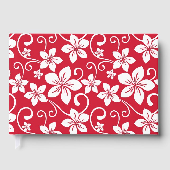 BLUE HAWAII PATTER IN ROT GÄSTEBUCH (Vorderseite)