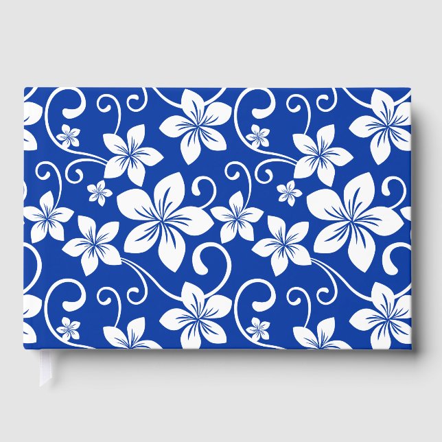 BLUE HAWAII PATTER IN ROYAL BLUE GÄSTEBUCH (Vorderseite)
