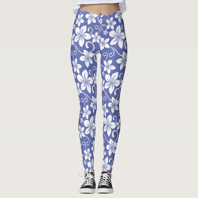 BLUE HAWAII (PERIWINKLE) LEGGINGS (Vorderseite)