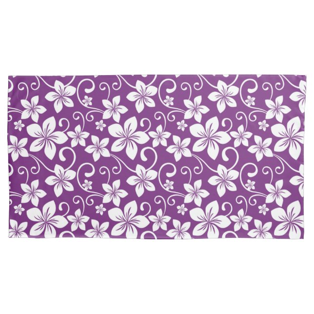 BLUE HAWAII (PLUM) Pillowcase Kissenbezug (Vorderseite-Links)