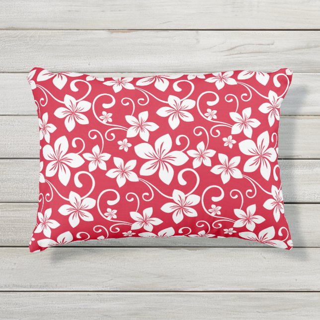 BLUE HAWAII (RED) KISSEN FÜR DRAUßEN (Vorderseite)