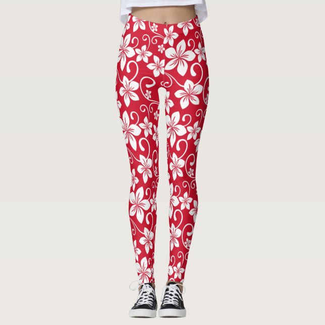 BLUE HAWAII (RED) LEGGINGS (Vorderseite)