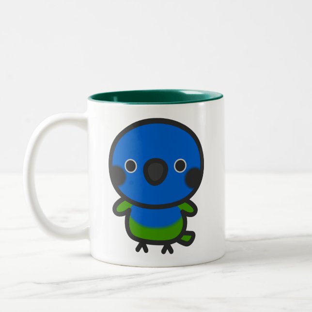Blue-headed parrot zweifarbige tasse (Links)