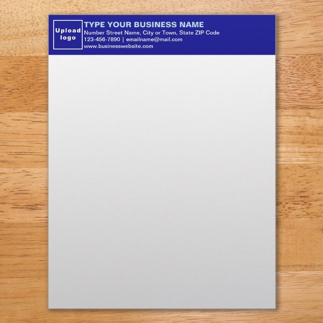 Blue Heading of Business Letterhead Briefbogen (Von Creator hochgeladen)