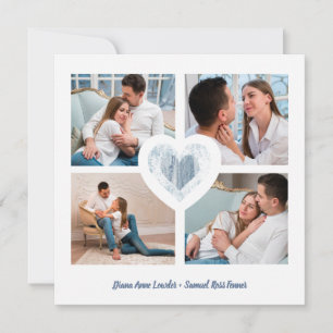 Blue Heart 4 Fotos Verlobung Sitzungsperiode Save The Date