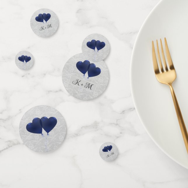 Blue Heart Balloons Wedding Confetti Konfetti (Gruppe)