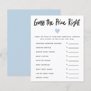 Blue Heart Boy Baby Dusche schätzt den Preis richt