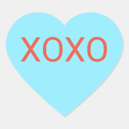 Blue Heart Candy Herz-Aufkleber