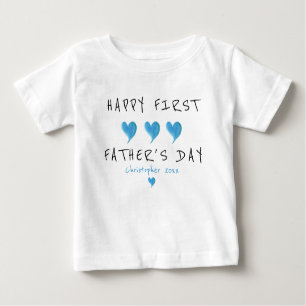 Blue Heart Custom Baby T-shirt