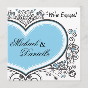 Blue Heart Einladung