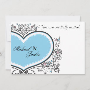 Blue Heart Einladung