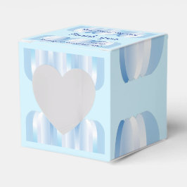 Blue Heart Favor Box Geschenkschachtel