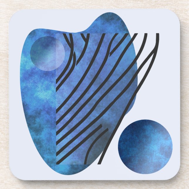 Blue Heart Getränkeuntersetzer (Vorderseite)