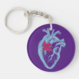 Blue Heart Keychain Schlüsselanhänger