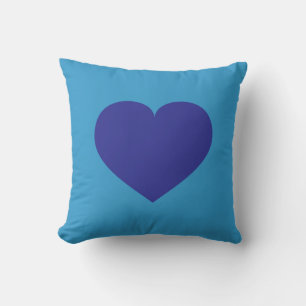 Blue Heart Kissen