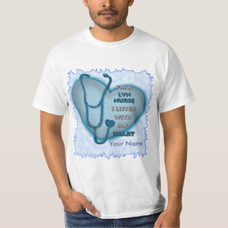 Blue Heart LVN-Krankenschwester T-Shirt