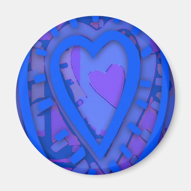 Blue Heart Magnet (Vorne)