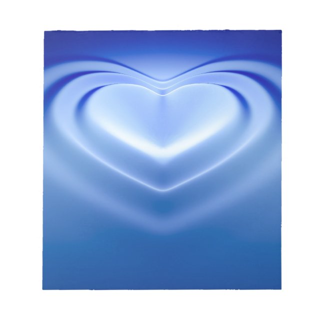 Blue Heart Notizblock (Vorderseite)