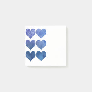 Blue Heart Post-it-Notizen Post-it Klebezettel