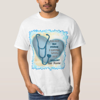 Blue Heart RN Registered Nurse T-Shirt