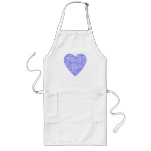 Blue Heart Schürze
