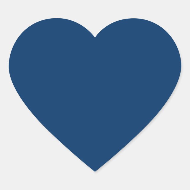 Blue Heart Stickers - individuell anpassbar (Vorderseite)