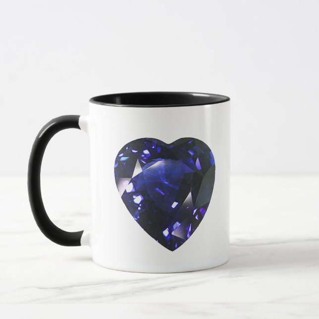 Blue Heart Tasse (Links)