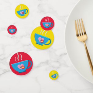 Blue Heart Tee Time Table Confetti Konfetti