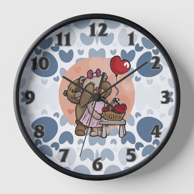 Blue Heart Uhr (Vorderseite)