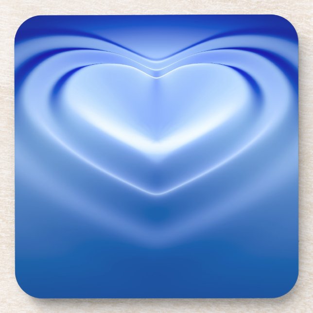 Blue Heart Untersetzer (Vorderseite)