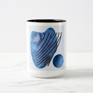 Blue Heart Zweifarbige Tasse