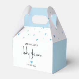 Blue Hearts Baby Boy Dusche Hübsch Gefallen Box Geschenkschachtel