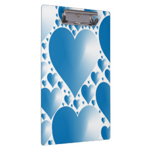 BLUE HEARTS KLEMMBRETT