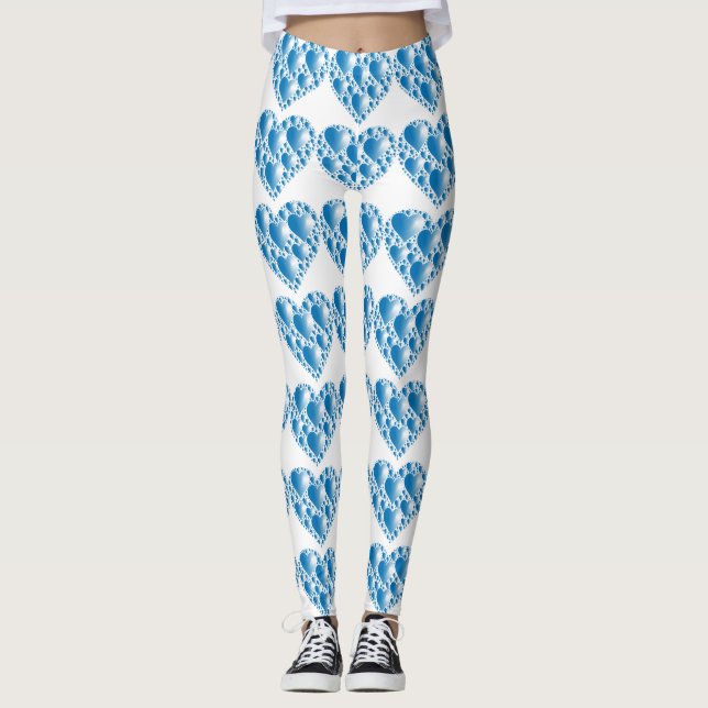 BLUE HEARTS LEGGINGS (Vorderseite)