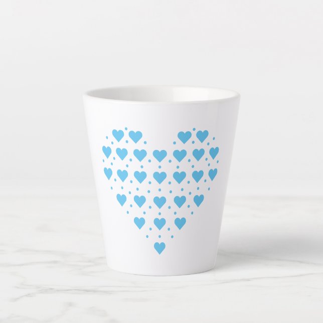 Blue Hearts Milchtasse (Vorderseite)
